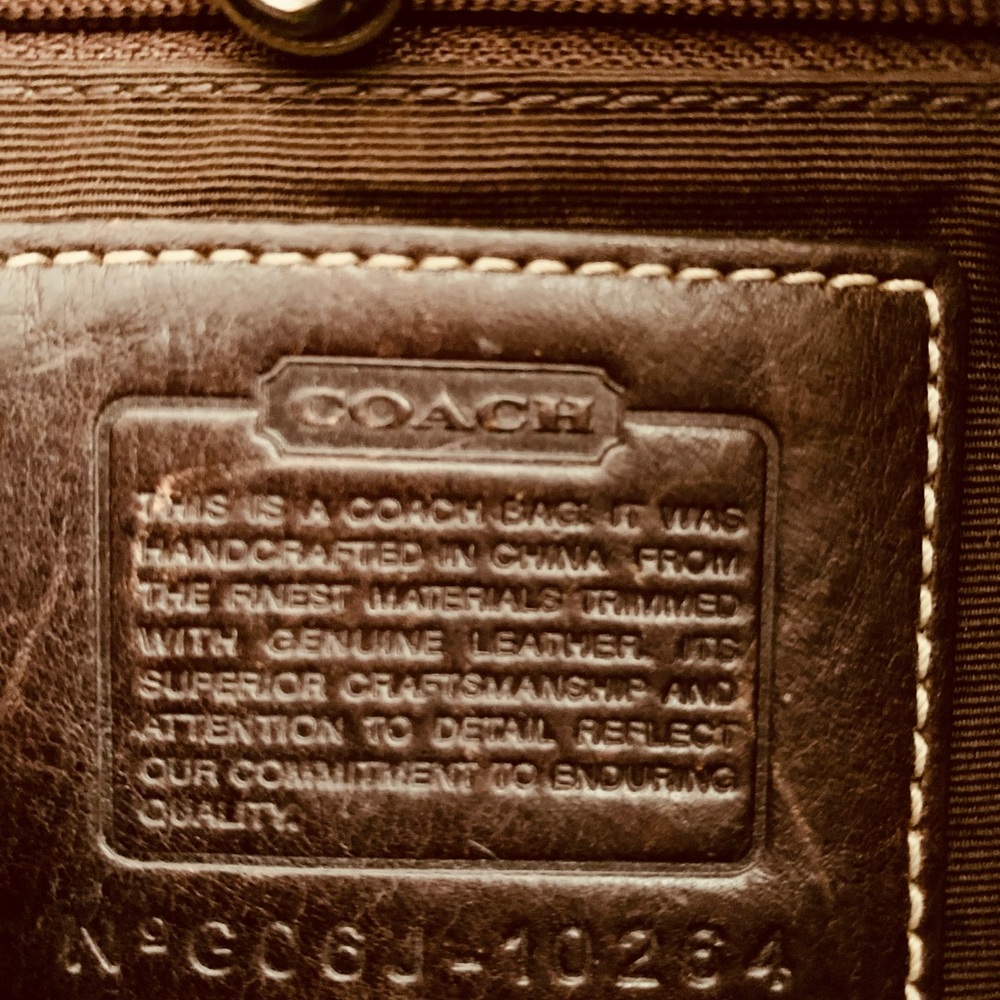 AuthenticCOACH Monogram Hampton Satchel Handbag - Picture 7 of 7